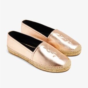 YSL Saint Laurent Espadrille Metal Bush